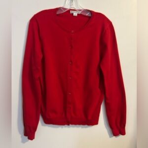Pendleton Red Cardigan Sweater